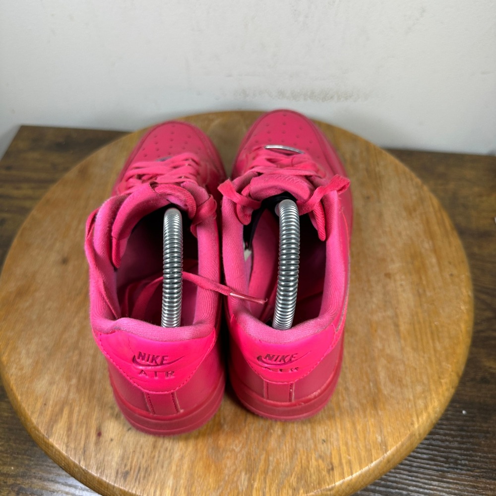 Nike Air Force 1 Low Fireberry Pink Leather Sneakers DD8959-600 Womens 7 - Picture 5 of 8
